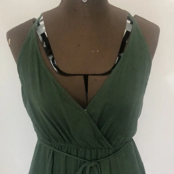 Pilgrim size 10 casual lightweight khaki green dress - Picture 4 of 10